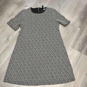 Fun patterned and textured tshirt dress